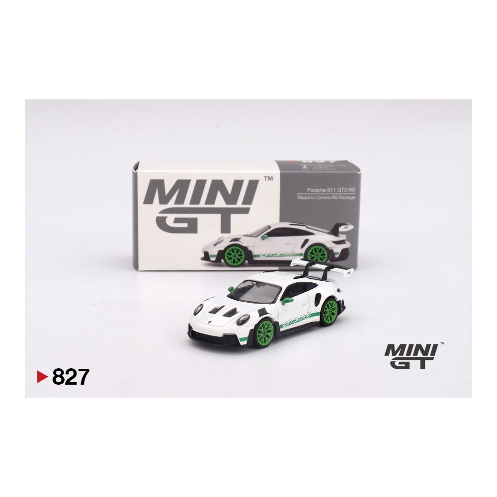 Porsche 911 GT3 RS Tribute to Carrera RS White with Green Wheels