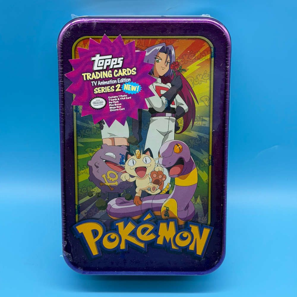 Pokemon TV Animation Series 2 Tin  Team Rocket (Jessie, James & Meowth)   Topps (2000) | Hoarders | Collectables Store | Est. 1999